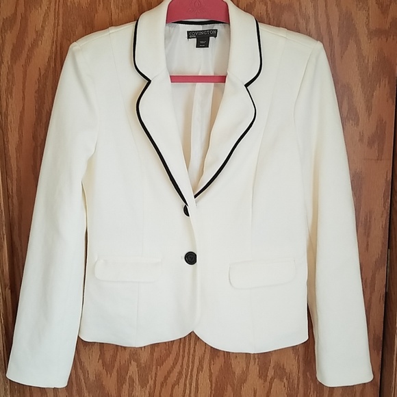 Covington Jackets & Blazers - Spring stretch blazer with black piping